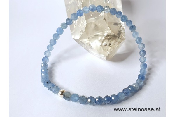Armband Aquamarin facettiert 4mm